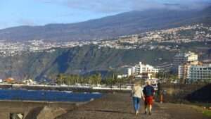 nábřeží Explanada del Muelle u moře v Puerto de la Cruz na Tenerife